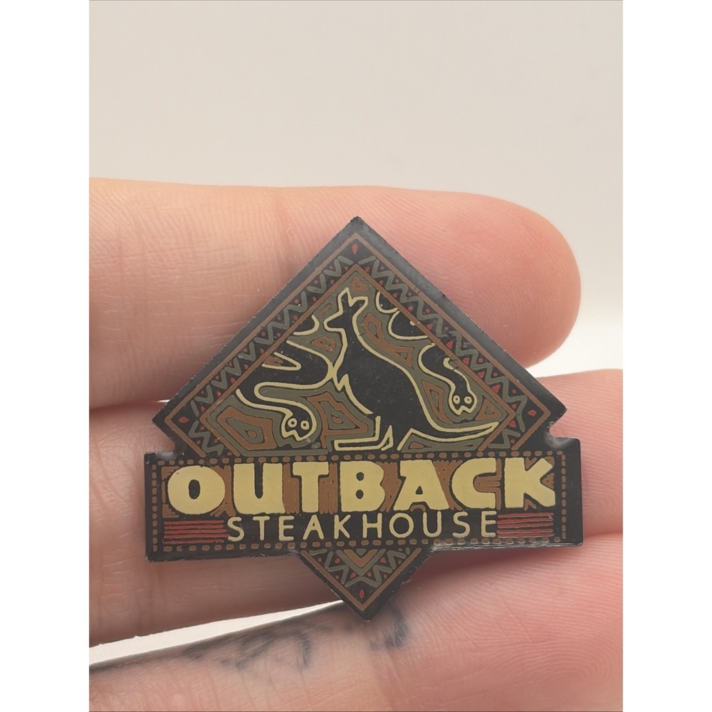 Outback Steakhouse Kangaroo Snakes Logo Lapel Hat Pin